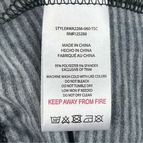 NWOT - Tahari Super Soft Drawstring Pajama Sleep Shorts Charcoal Gray Size Large - Picture 10 of 10